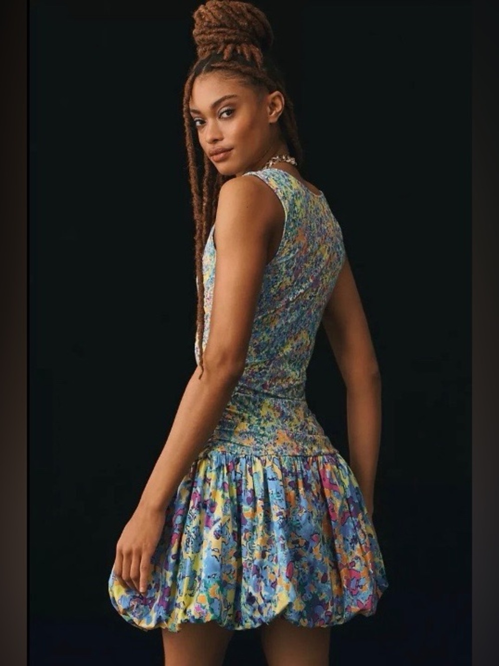 Plenty by Tracy Reese Multicolor Floral & Abstract Print Mini Dress